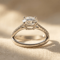 Elegant White Cubic Zirconia Gold Plated Ring