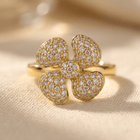 Elegant Gold Plated Encrusted Ring