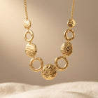 Elegant Geometric Circle Pendant Necklace Minimalist