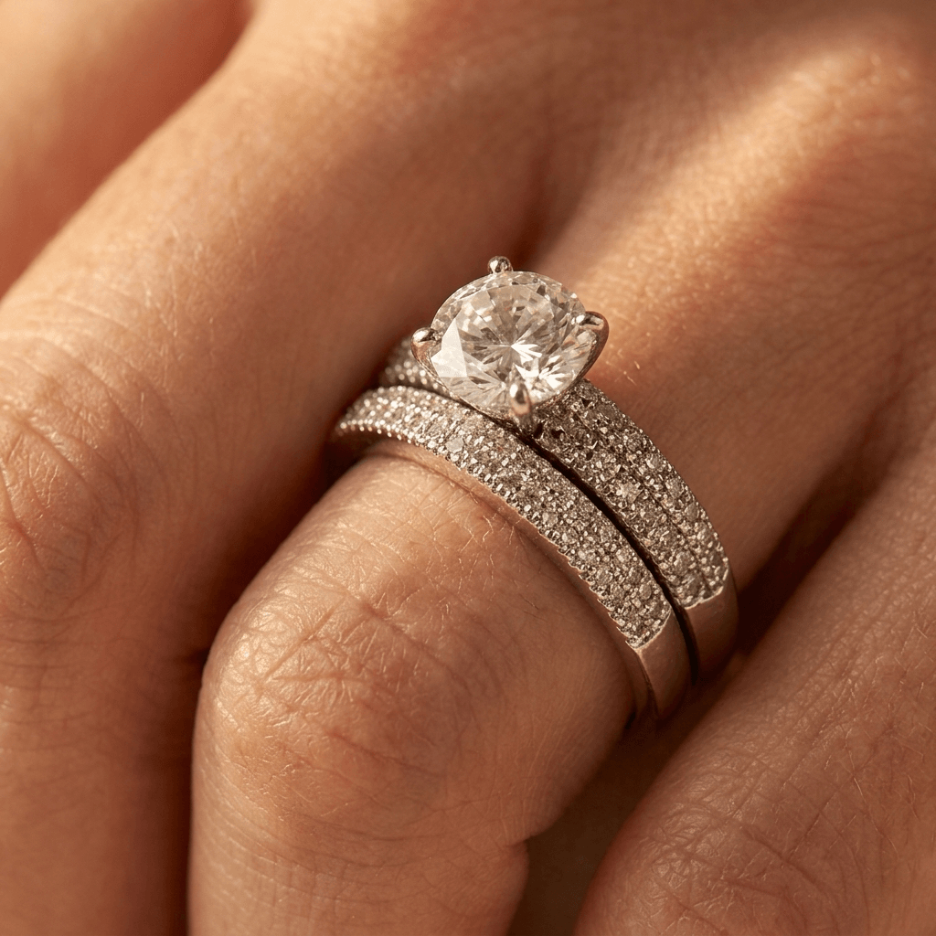 Luxury Gold Plated Zirconia Band Ring