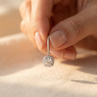 Elegant Square Zirconia Earrings