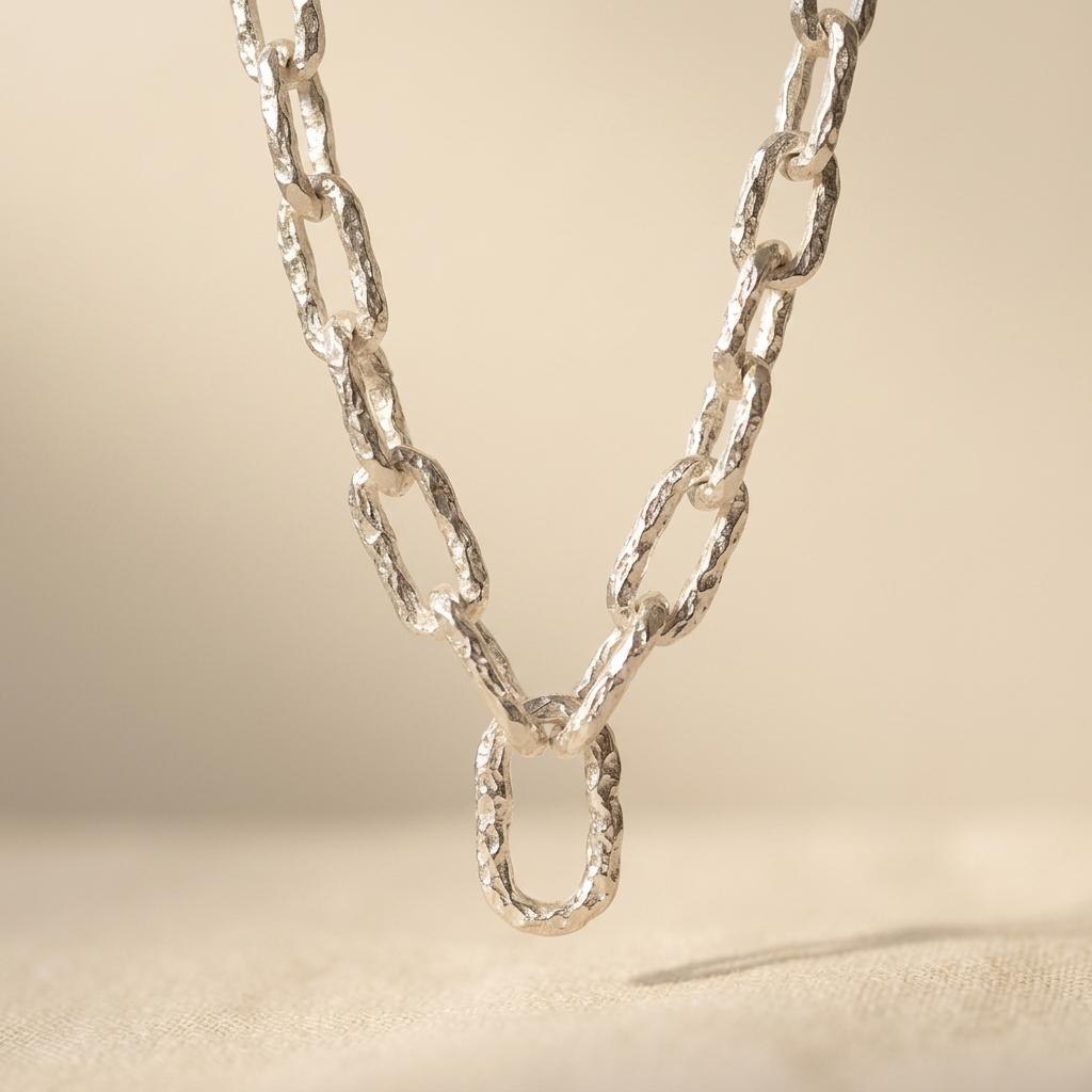 Boho Chunky Iron Chain Link Necklace