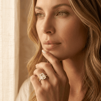Luxurious Synthetic Zirconia Statement Ring