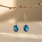 Light Luxury Natural Topaz Elegant Earrings
