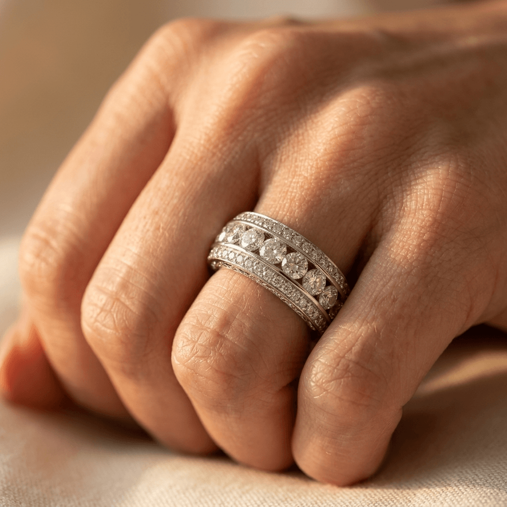 Silver Zirconia Stack Ring