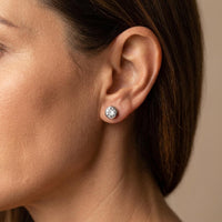 Birthstone Stud Earrings Elegant Simple