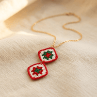 Vintage Bohemian Gold Pendant Necklace