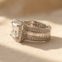 Elegant Cubic Zirconia Engagement Ring