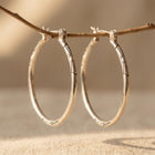 Elegant Metal Hoop Earrings Vintage Punk Style