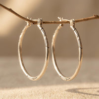 Elegant Metal Hoop Earrings Vintage Punk Style