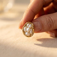 Irregular Imitation Design Vintage Stud Earrings