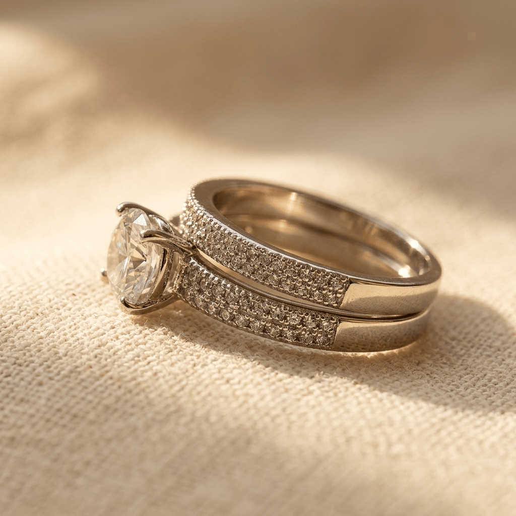 Luxury Gold Plated Zirconia Band Ring