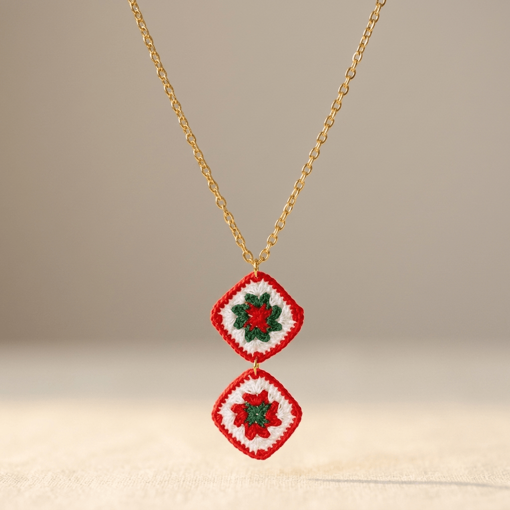 Vintage Bohemian Gold Pendant Necklace