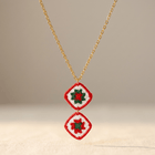 Vintage Bohemian Gold Pendant Necklace