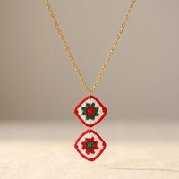 Vintage Bohemian Gold Pendant Necklace