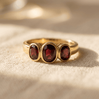 Copper Hexagonal Zirconia Star Unisex Ring
