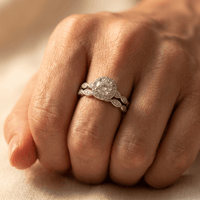 Vintage Bohemian Silver Square Zirconia Ring