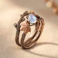 Boho Vintage Stone Wedding Engagement Ring
