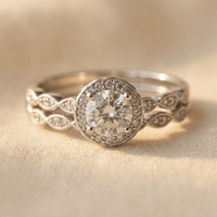 Vintage Bohemian Silver Square Zirconia Ring