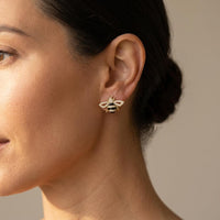 Vintage Bee Shaped Alloy Stud Earrings