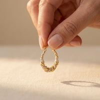 Geometric Oval Zirconia Earrings