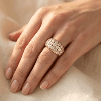 Vintage Wide Zirconia Ring