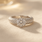 Luxury Zirconia Inlay Ring