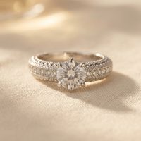 Luxury Zirconia Inlay Ring