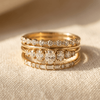 Retro Copper Oval Zirconia Minimalist Ring