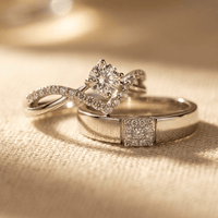 Copper Micro Inlaid Zirconia Wedding Ring