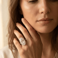 Classic Solitaire Four Prong Cubic Zirconia Ring