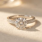 Elegant White Cubic Zirconia Gold Plated Ring