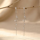 Elegant Tail Design Cubic Zirconia Earrings