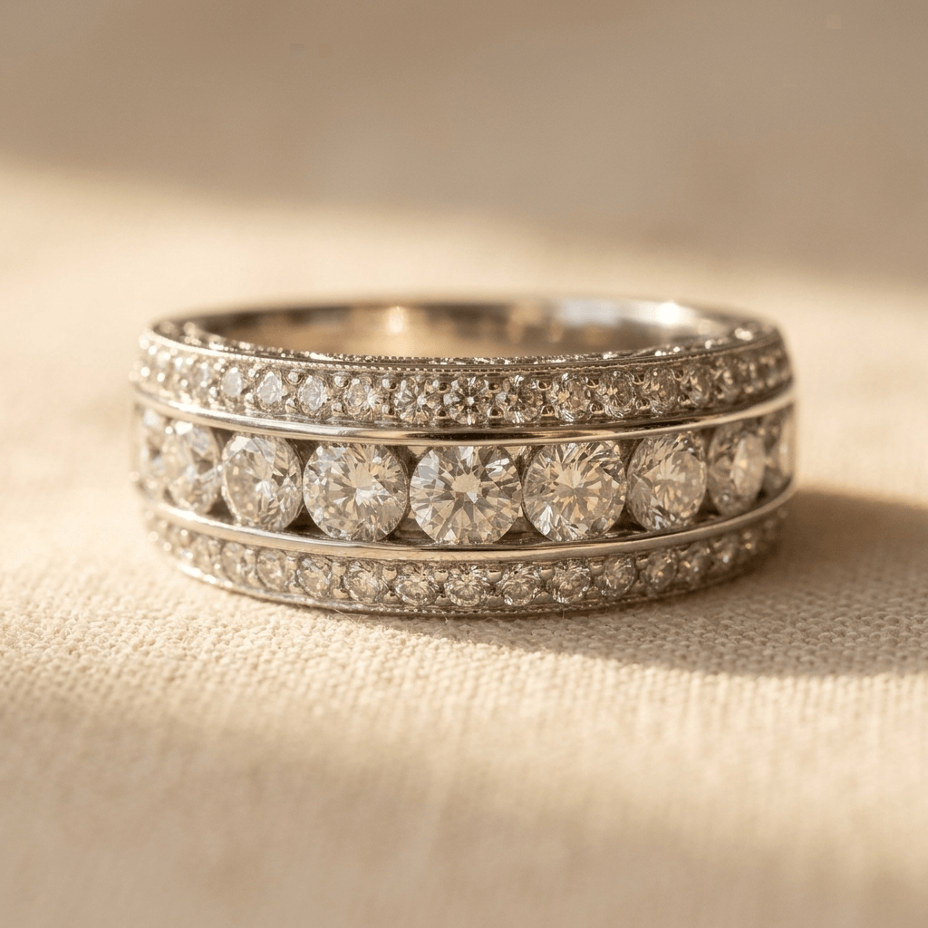 Silver Zirconia Stack Ring
