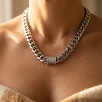 Stainless Steel Cuban Link Chain Necklace