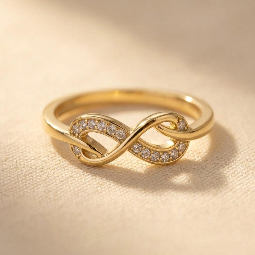 Infinity Gold Chain Ring