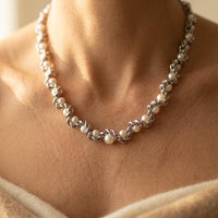 Elegant Pearl Chain Necklace