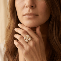 Elegant Gold Plated Encrusted Ring
