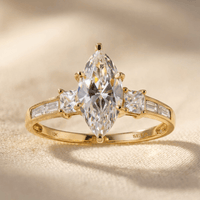 Elegant Marquise Cubic Zirconia Wedding Ring