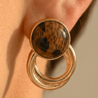 Autumn Winter Earrings Necklace Jewelry Set