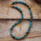 Natural Apatite Beaded Choker Necklace