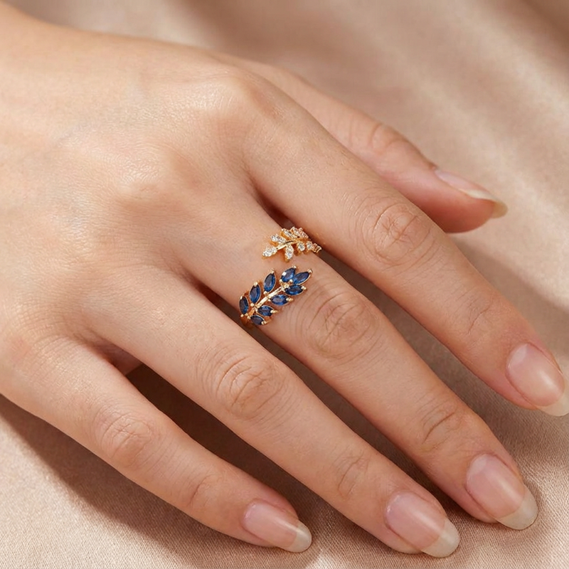 Vivara Saphielle Gold Ring