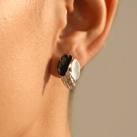 Drip Oil Leaf Design Jewelry Set
