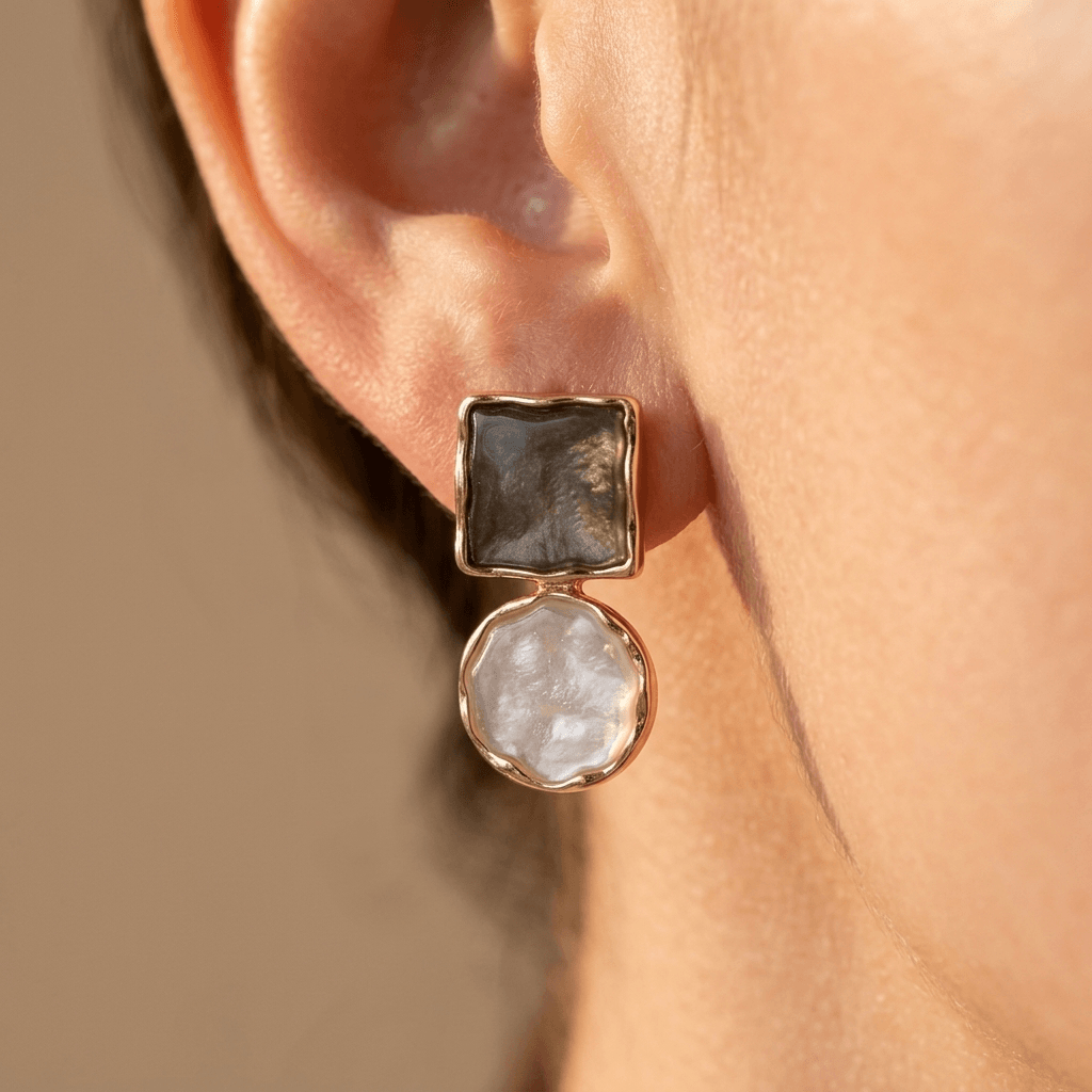 Alloy Enamel Geometric Jewelry Set
