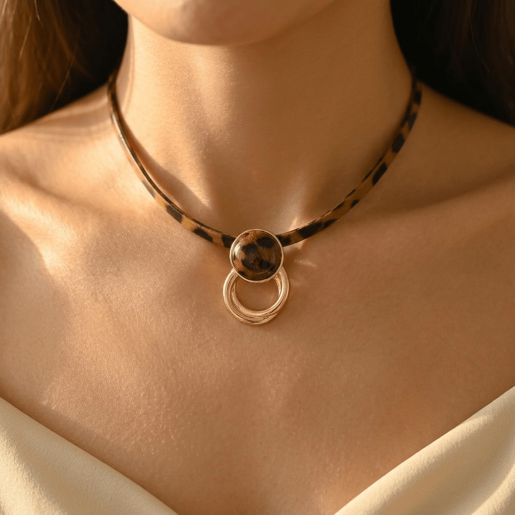 Autumn Winter Earrings Necklace Jewelry Set