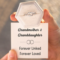 Forever Linked Mother Daughter Interlocking Pavé Ring