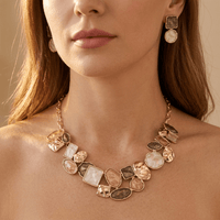 Alloy Enamel Geometric Jewelry Set